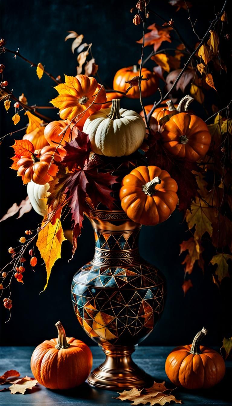 Witch's Vase Still Life in Ethereal Bohemian Style
