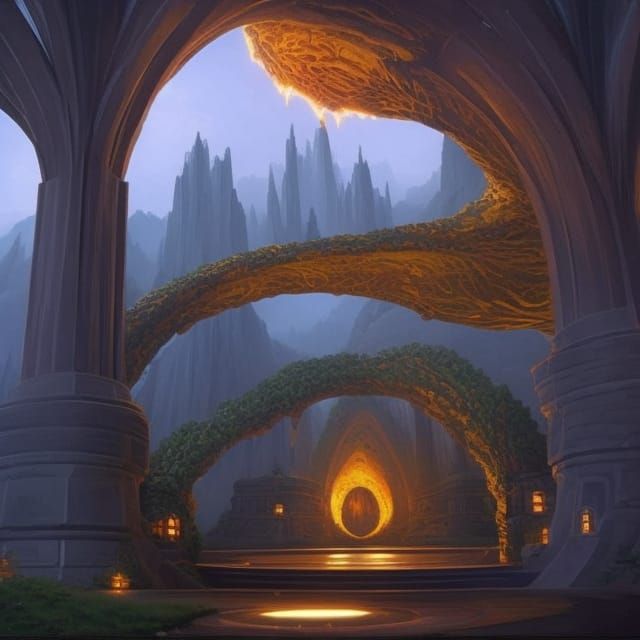 Stargate to Alien World Concept Art