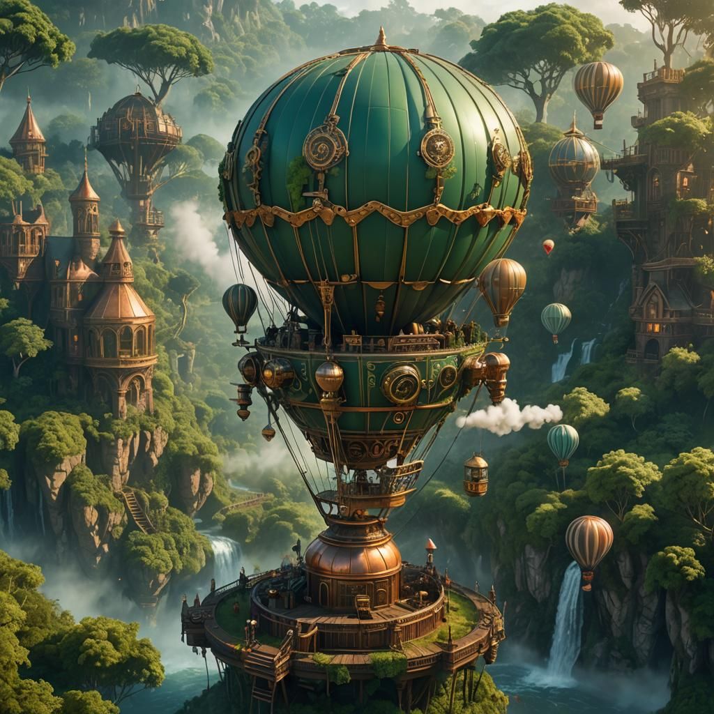 Mystical Forest Hot Air Balloon Control Station