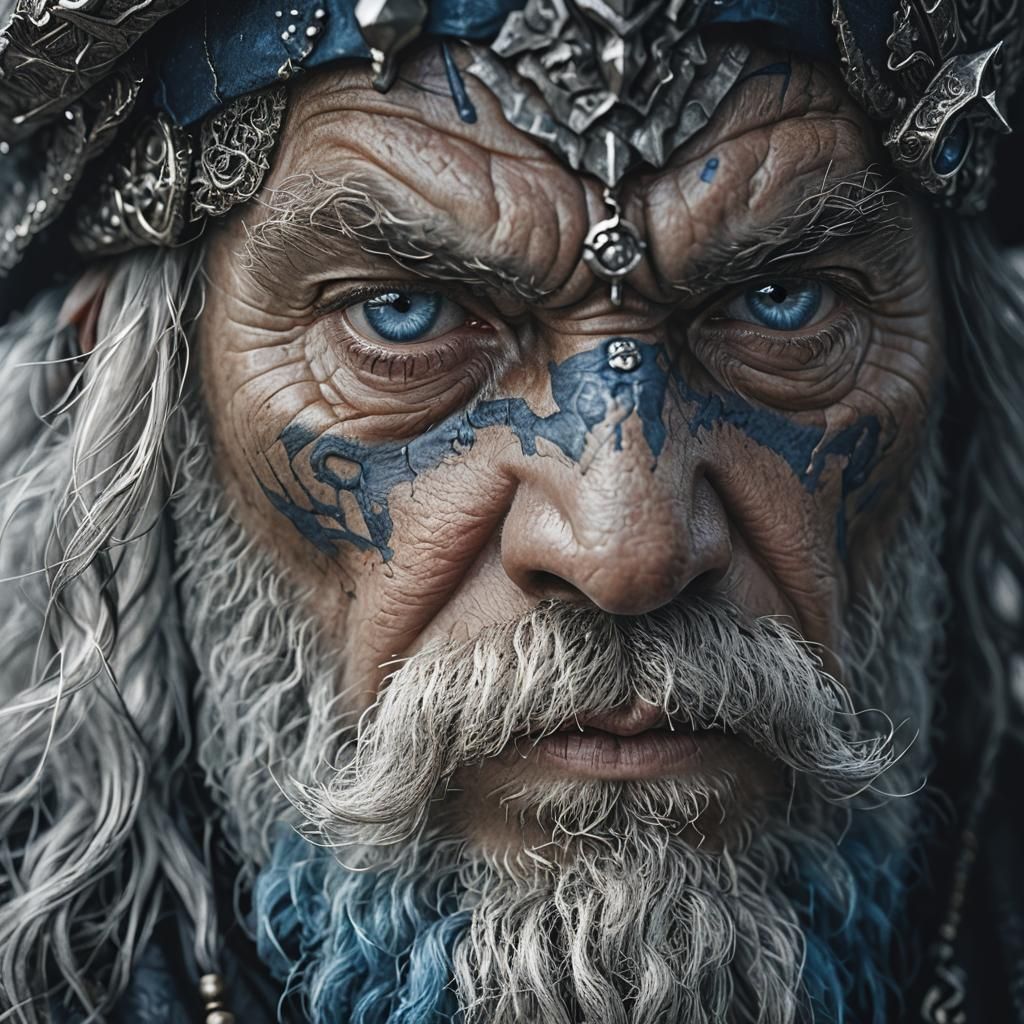 Mysterious Dwarf King Portrait in Photorealism