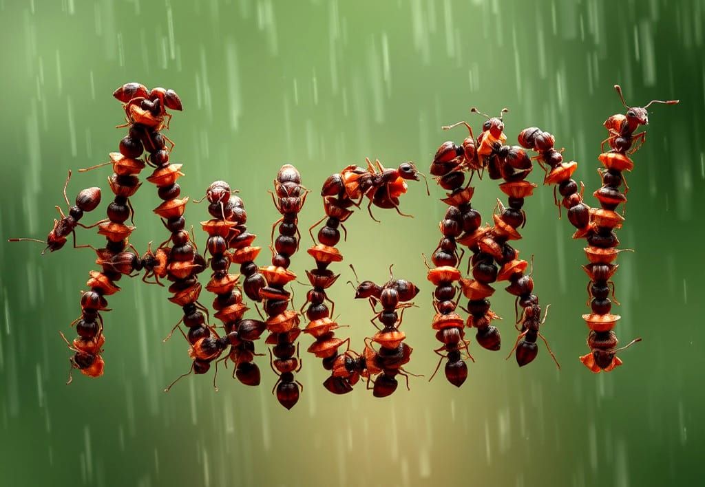 Angry Ants on a Rainy Day