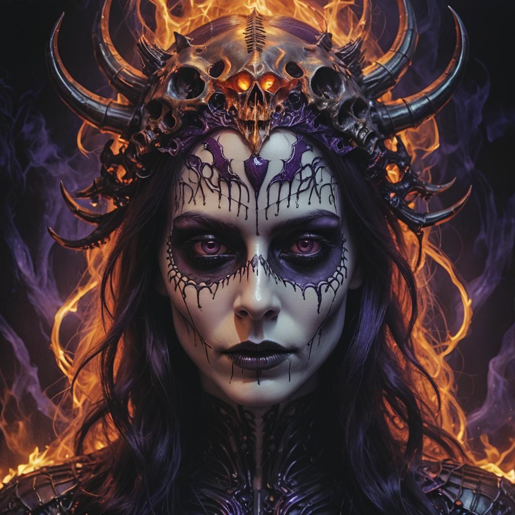 Dark Gothic Double Exposure Digital Art