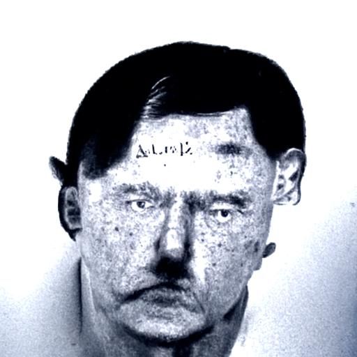 AI-Generated Mugshot of a Historical Figure