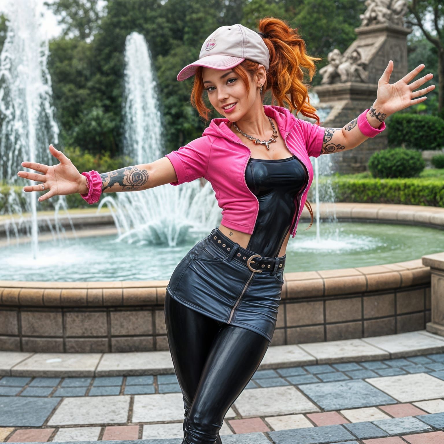 Sporty Chic Latex Goddess