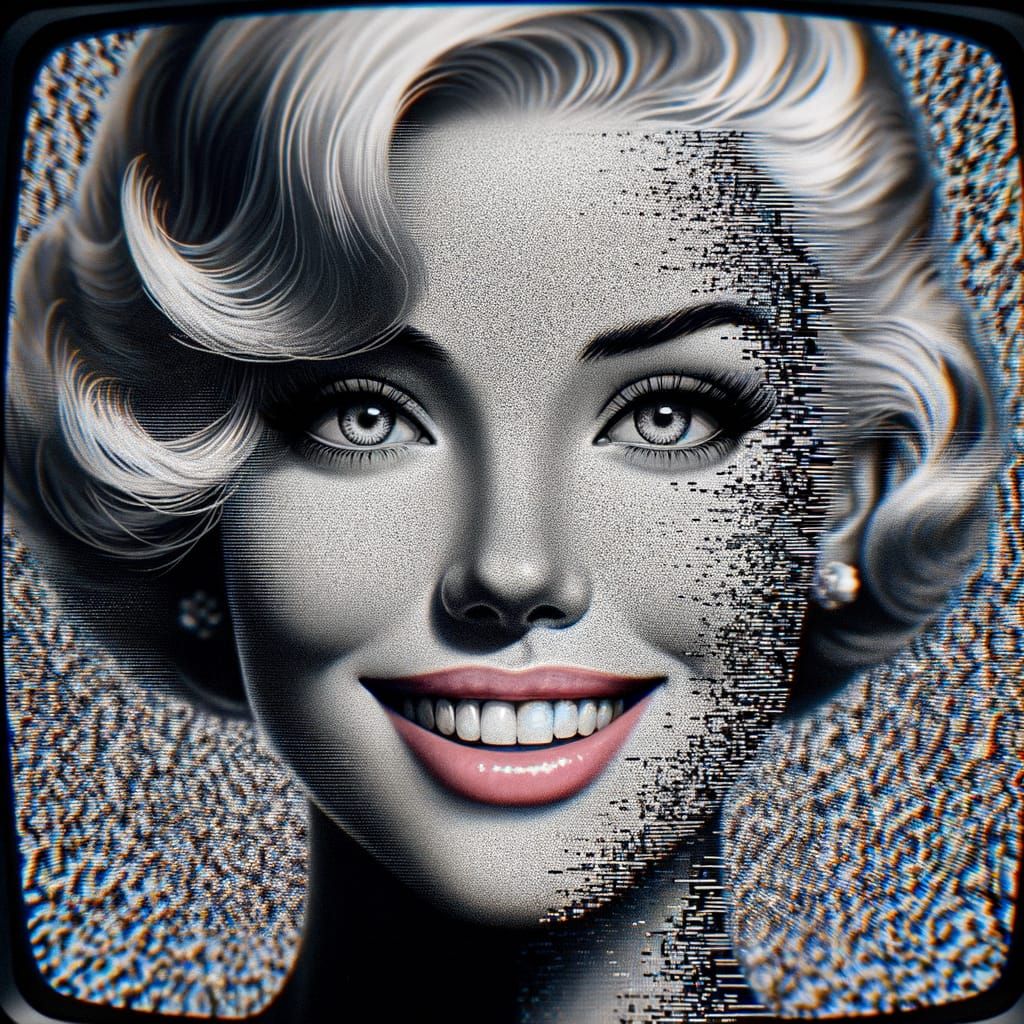 Film Noir Portrait with Modern Twist