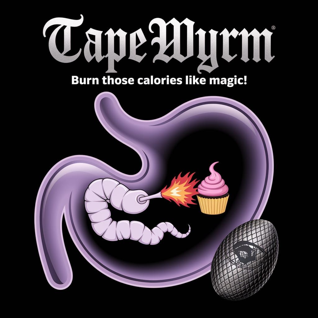 Fantastical Tapeworm Advert For Calorie Burning Product
