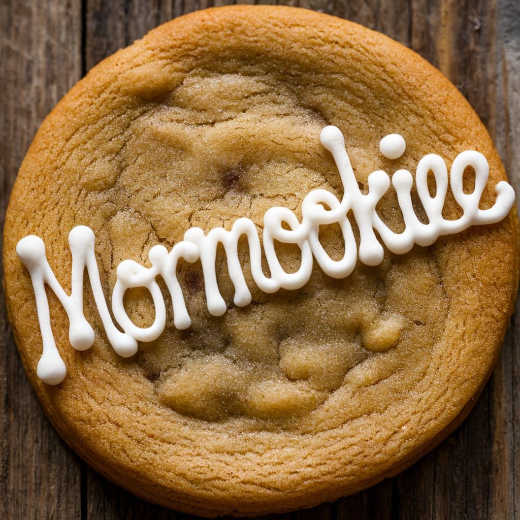 Delicious Cookie with Frosted Word Art