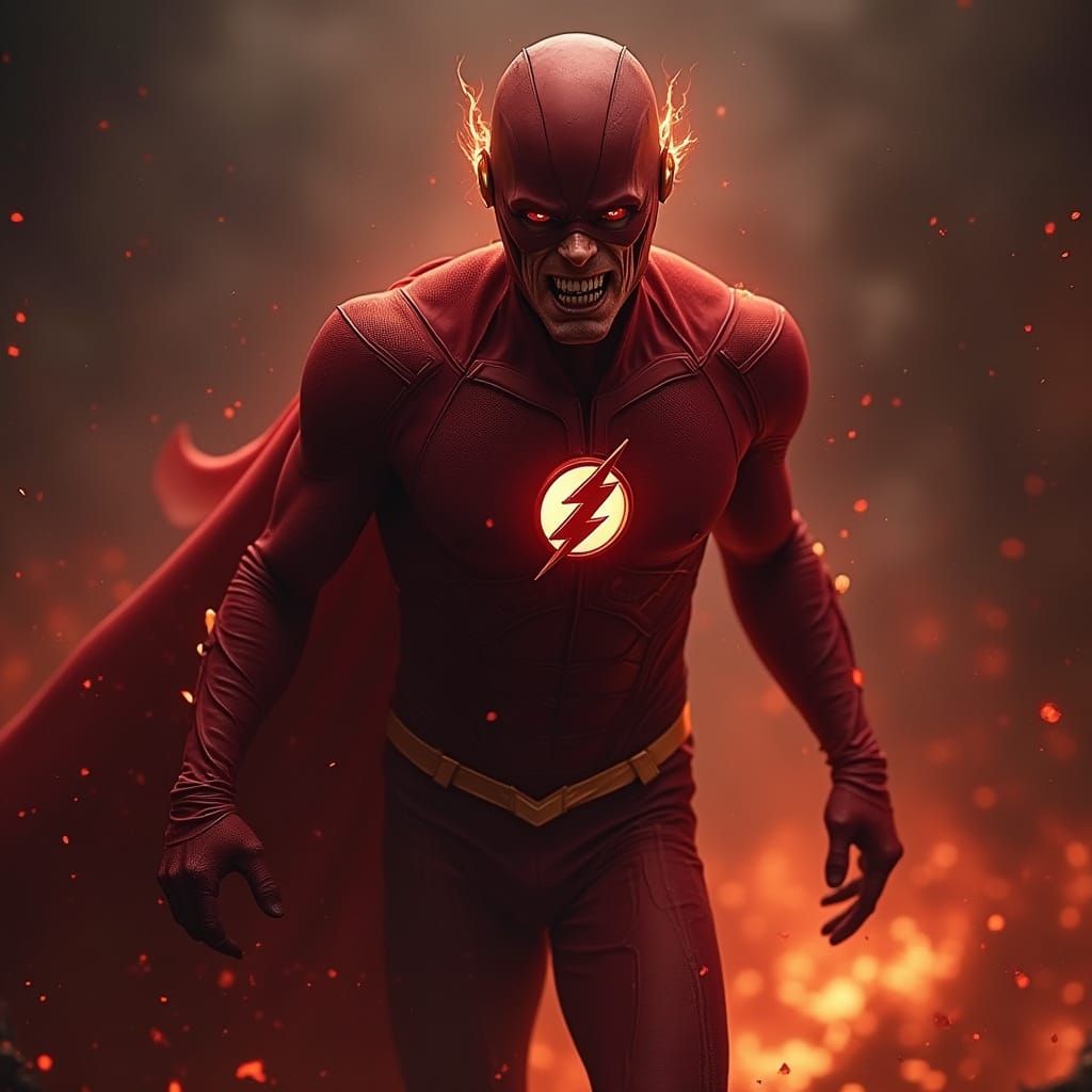 Dark Reimagining of The Flash as a Monster
