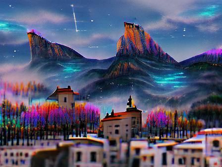 Velaris City of Dreams: Astral Holographic Illustration