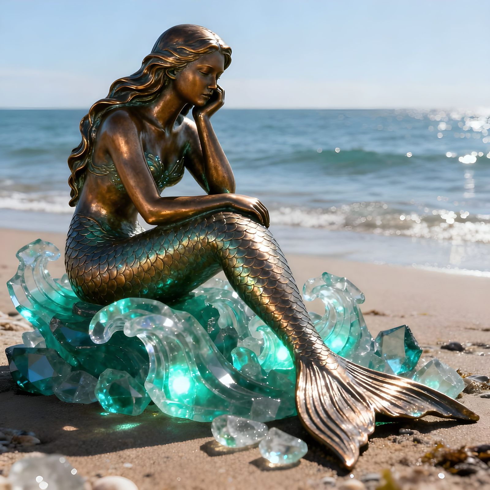 Sea Glass Sculptures