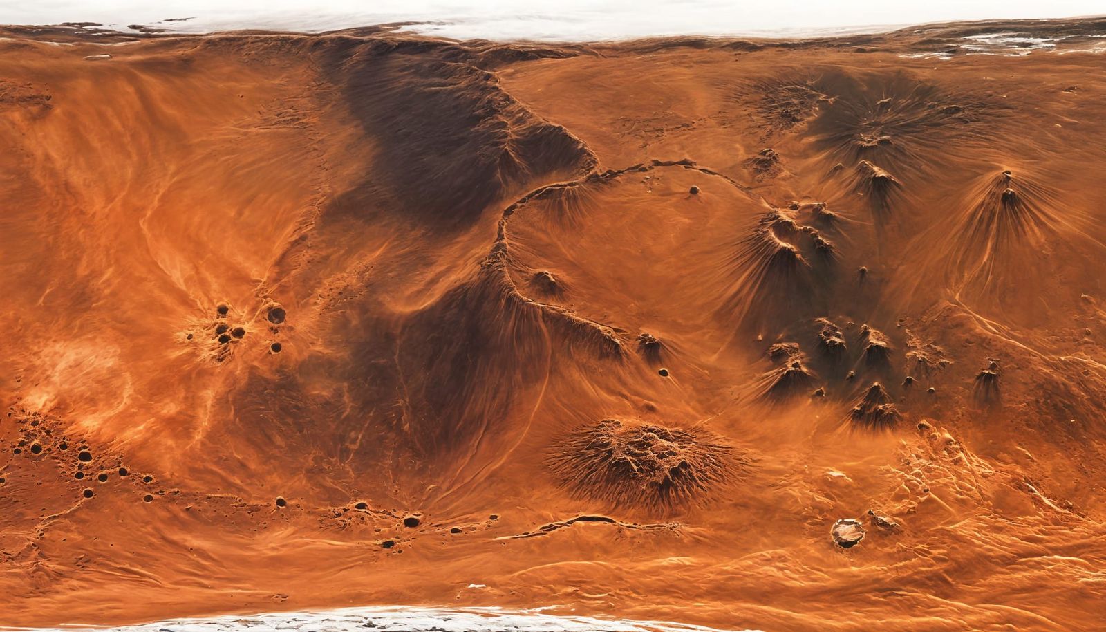 Mars satellite photo, hight resolution satellite map, top do...