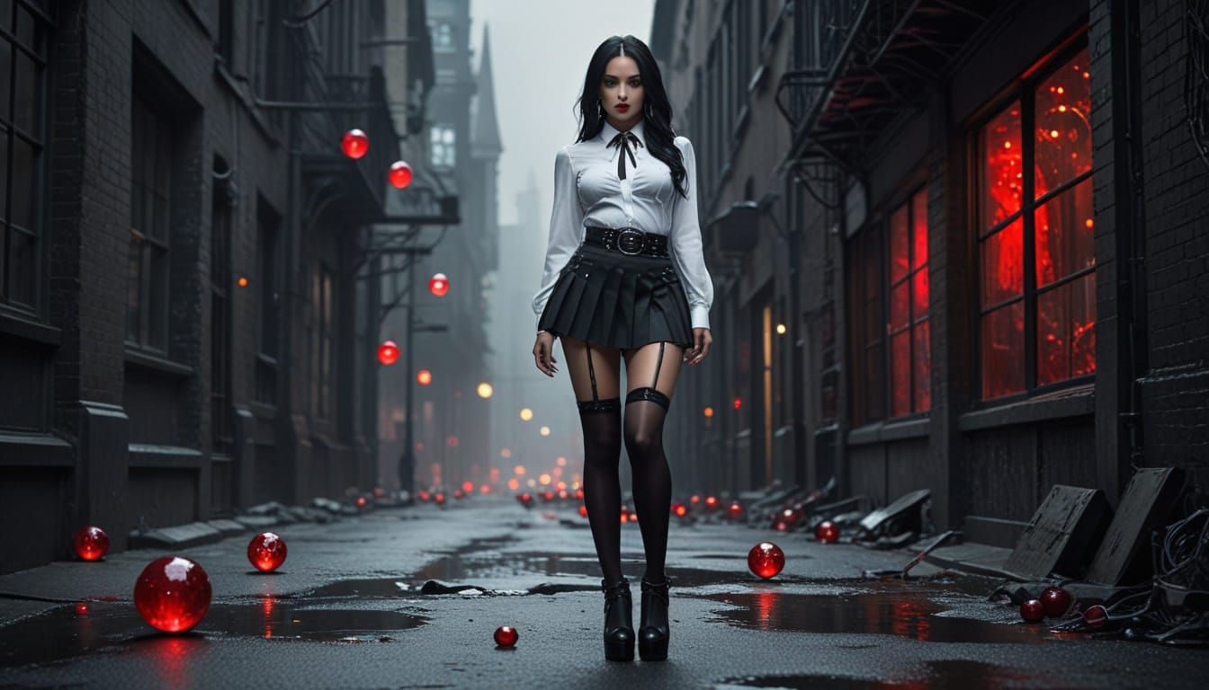 Hyperrealistic Dominican Supermodel in Dynamic City Pose