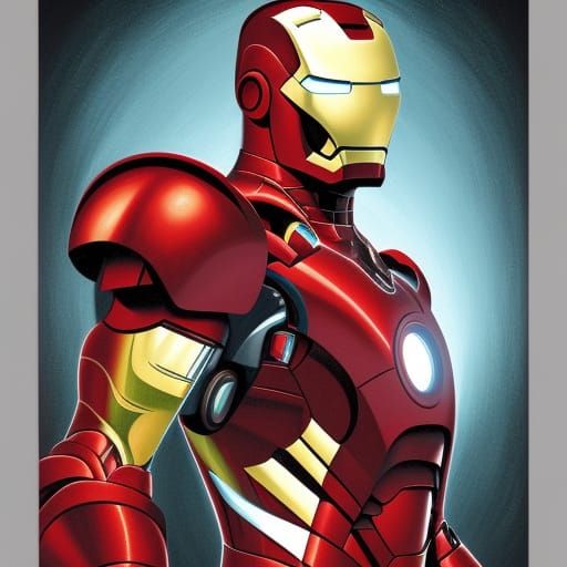 Iron Man Comic Book Art Illustration