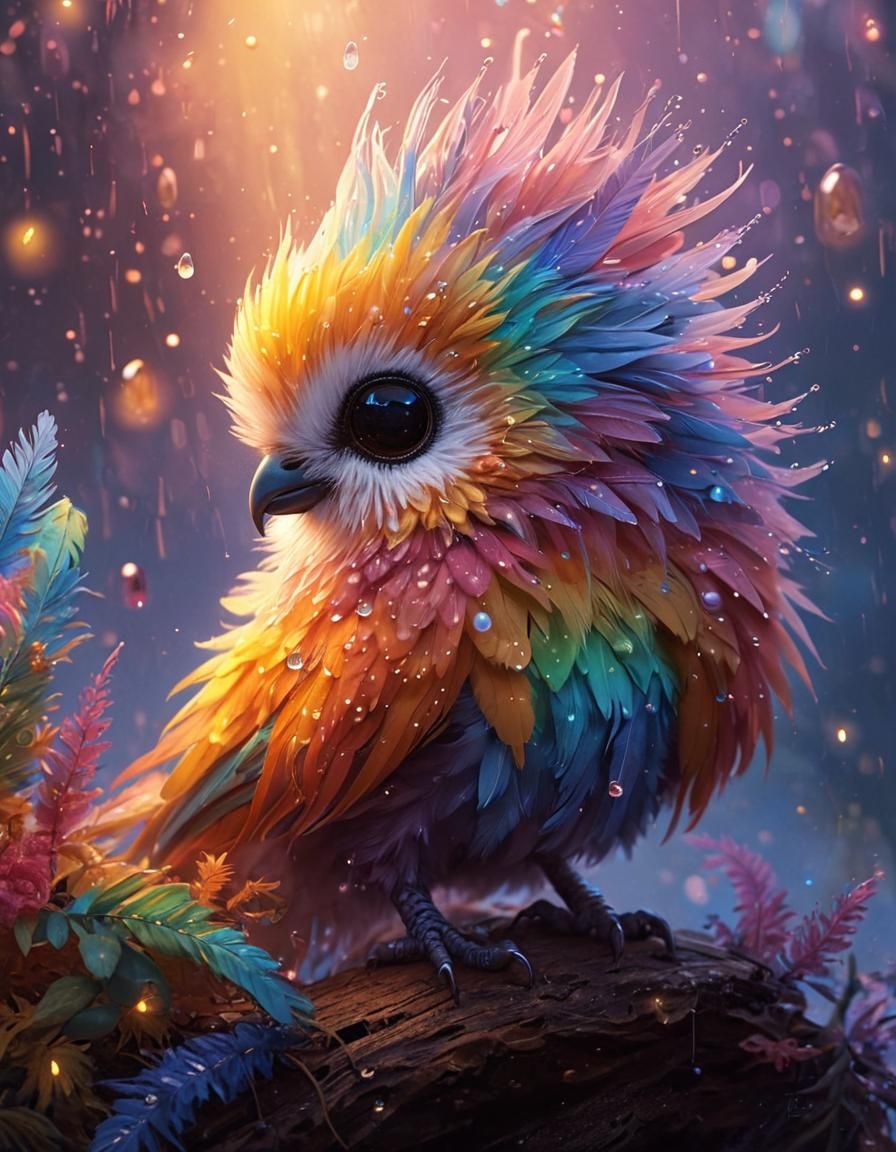 The fluffy rainbow bird 2.0