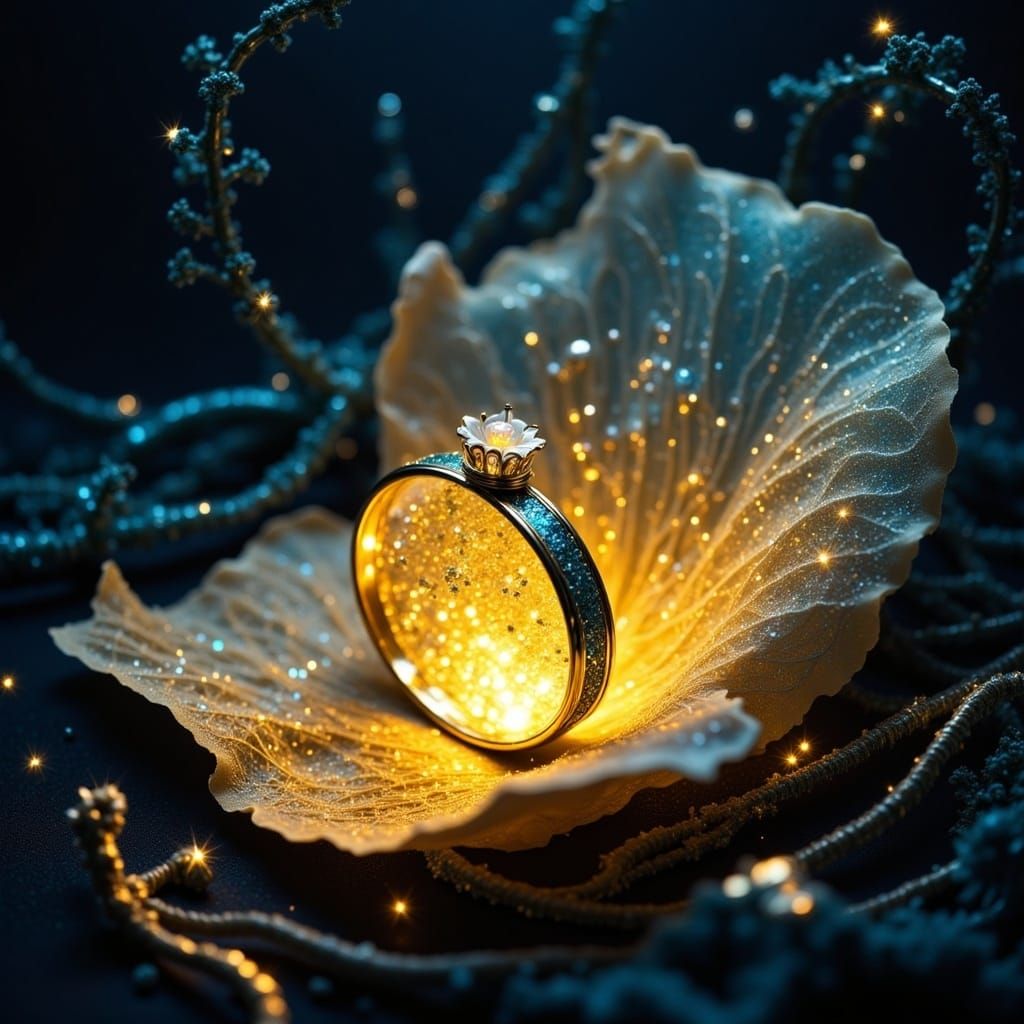 Ethereal Elven Ring in Whispers of Forgotten Love