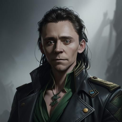 Loki in Trench Coat: Detailed 8K Portrait