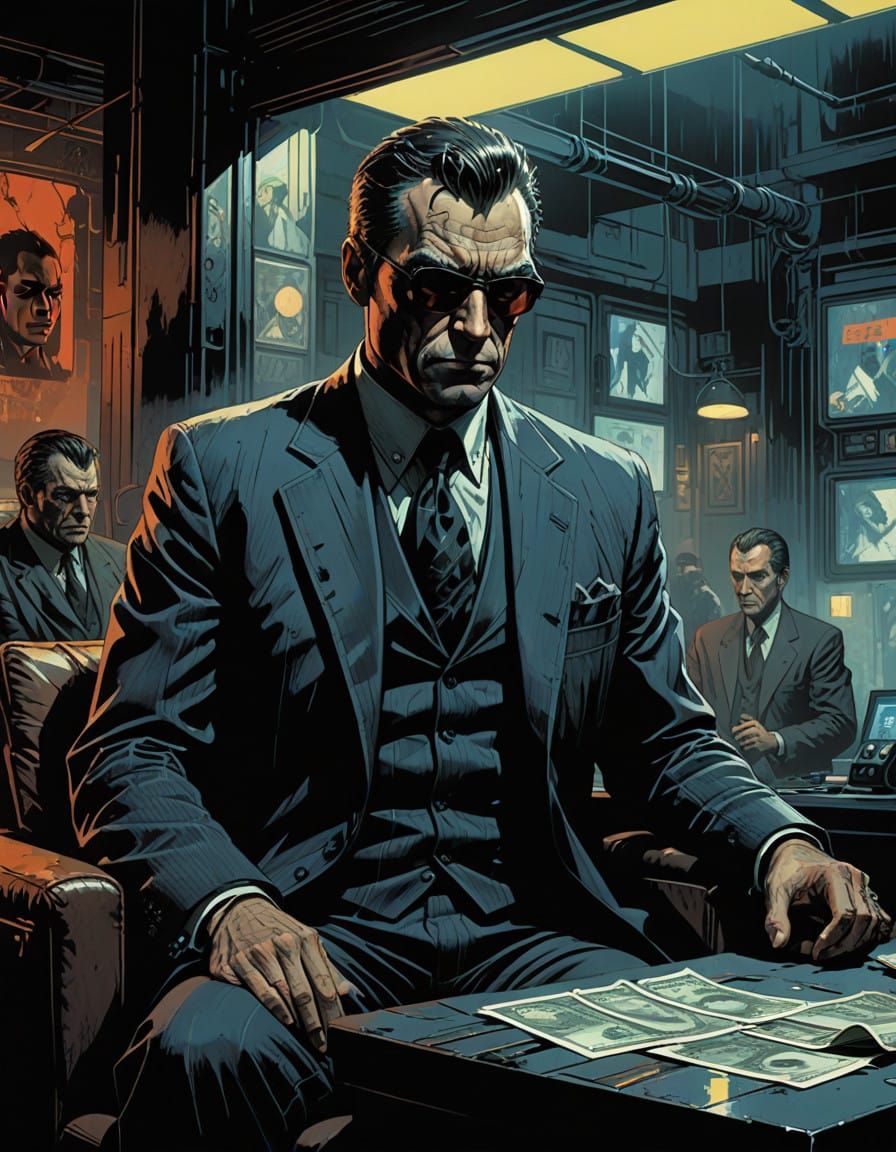 Man Cornered by Thugs in a Dark Alley