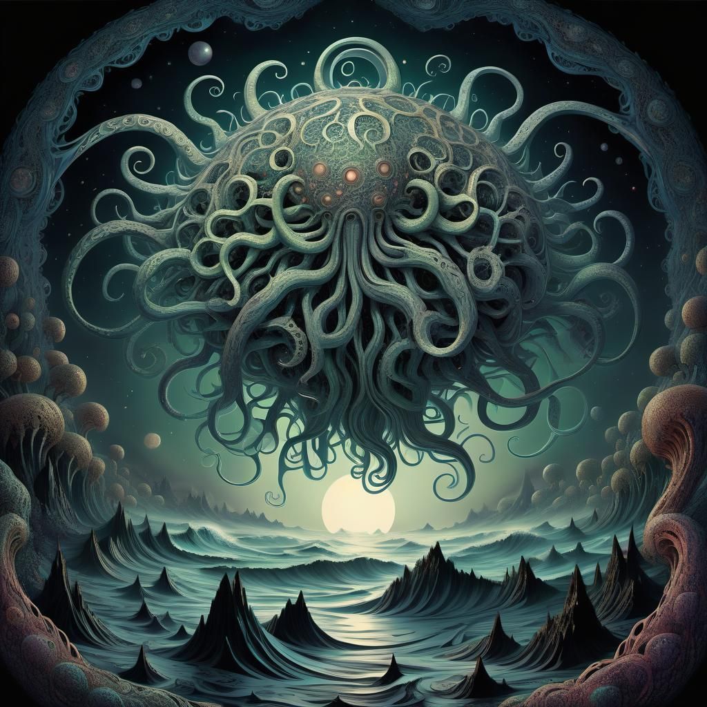 Yog-Sothoth: Abstract Fractal Art Inspired by Lovecraft