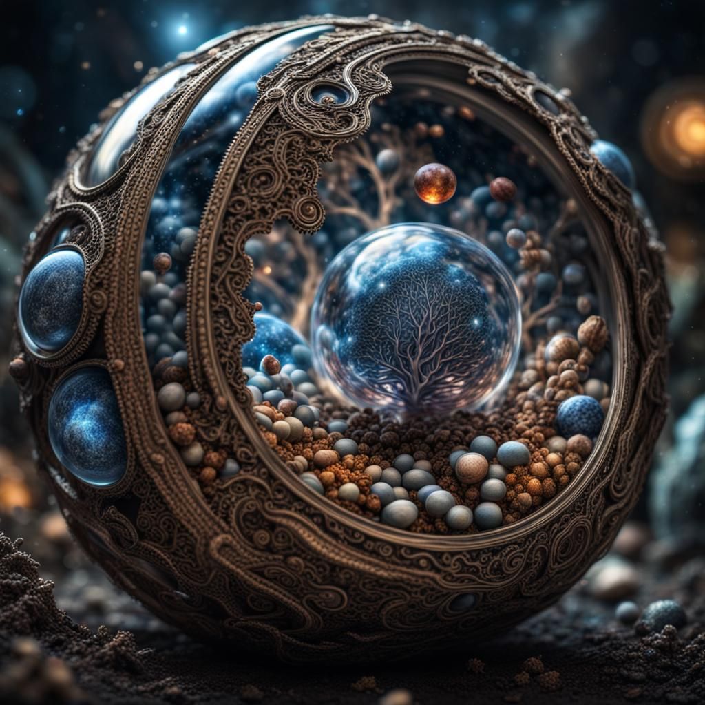 Hyperrealistic Pandora Seed: Cosmic Fantasy in HDR