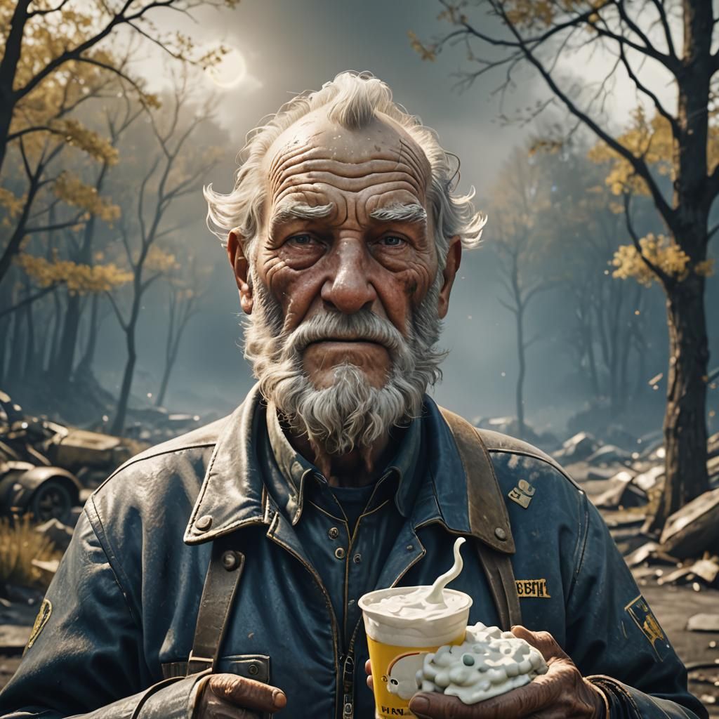 Fallout 76 Old Man with Clam Soda