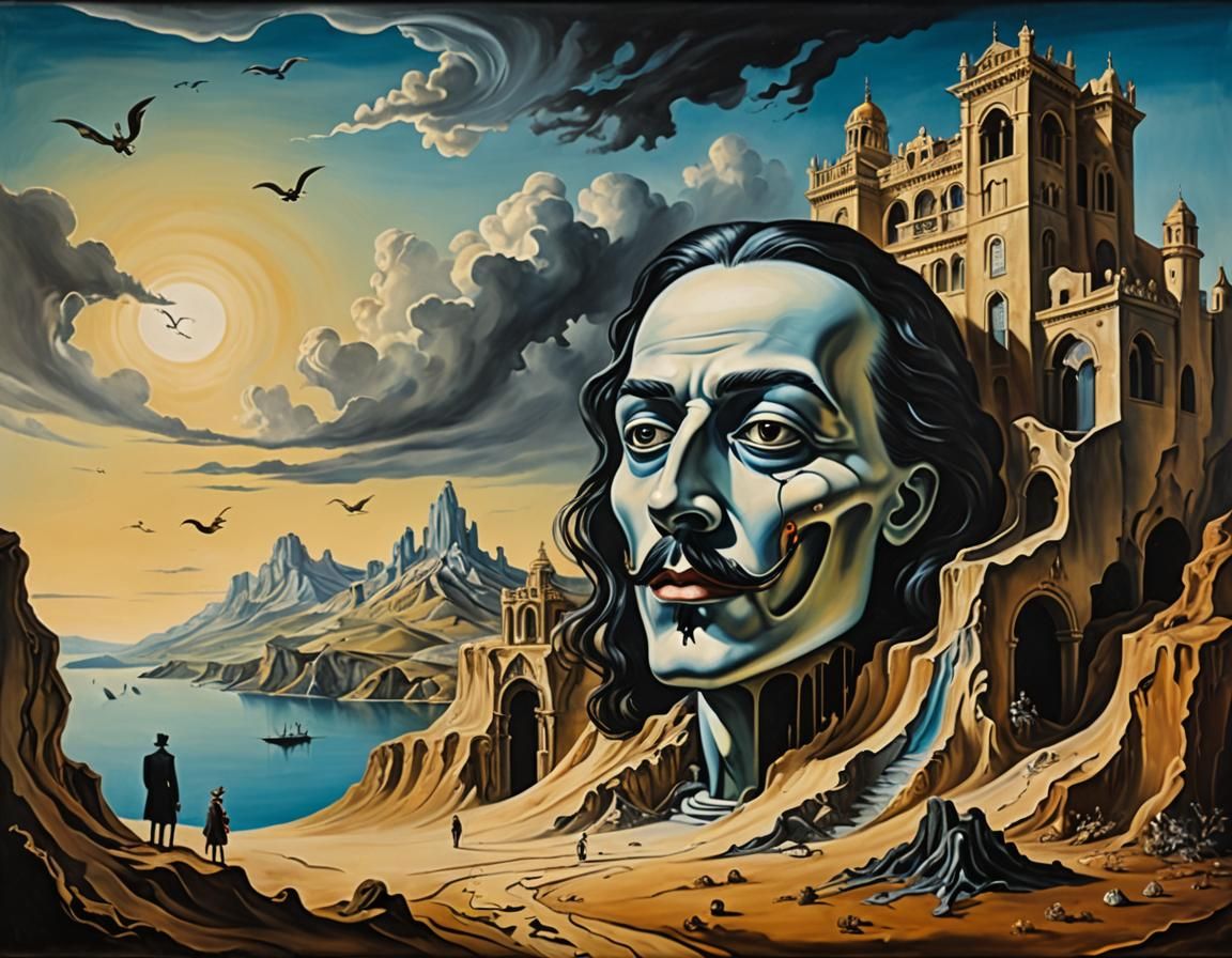 Phantom of the Opera in Surrealist Style