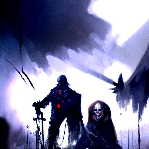 Sinister Heavy Metal in Fantasy Art Style
