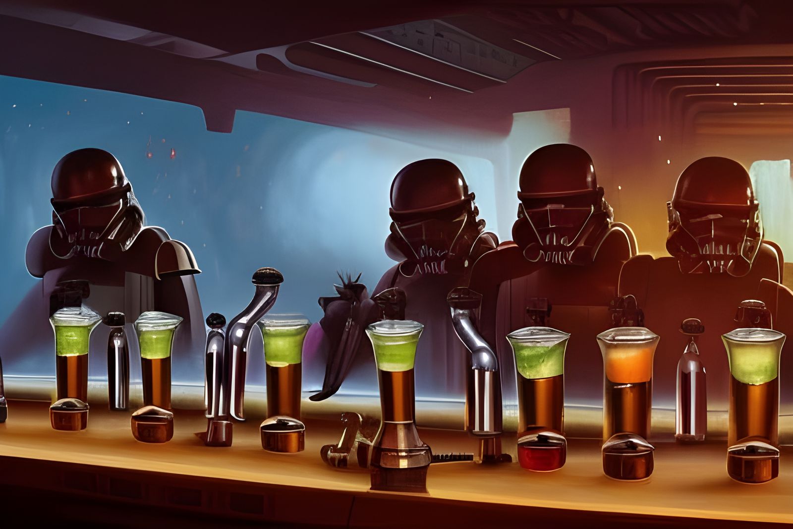 At the cantina