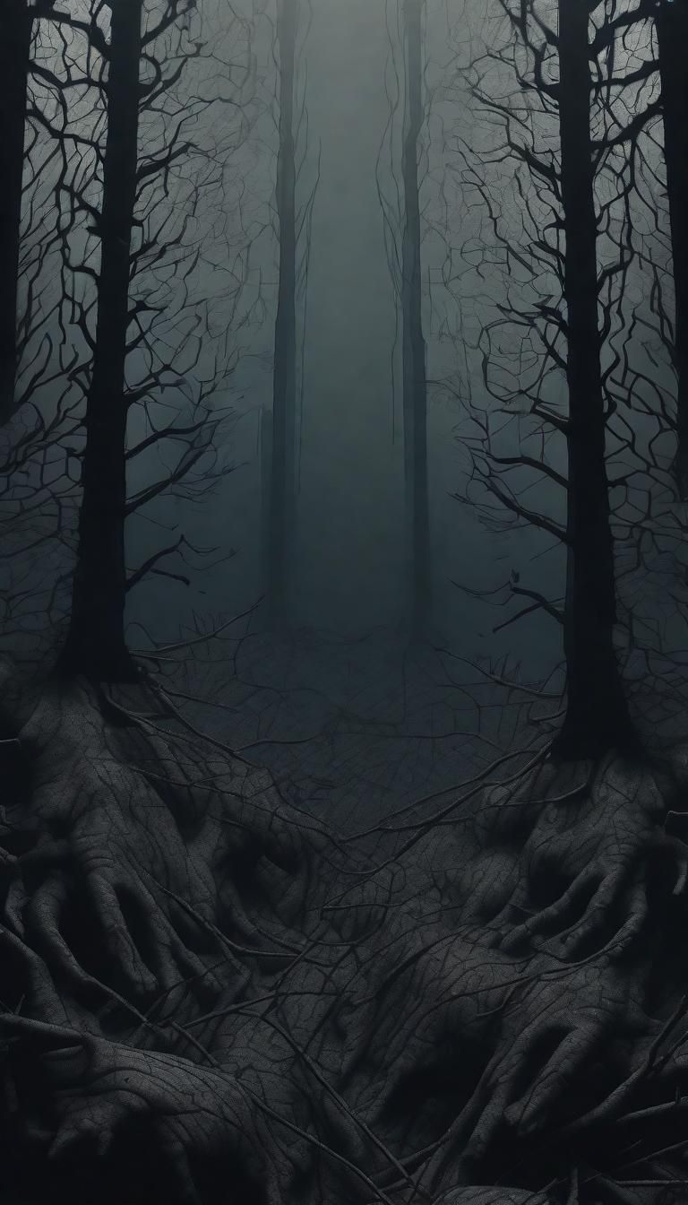 Dark and Scary Forest with Depth Map Effect