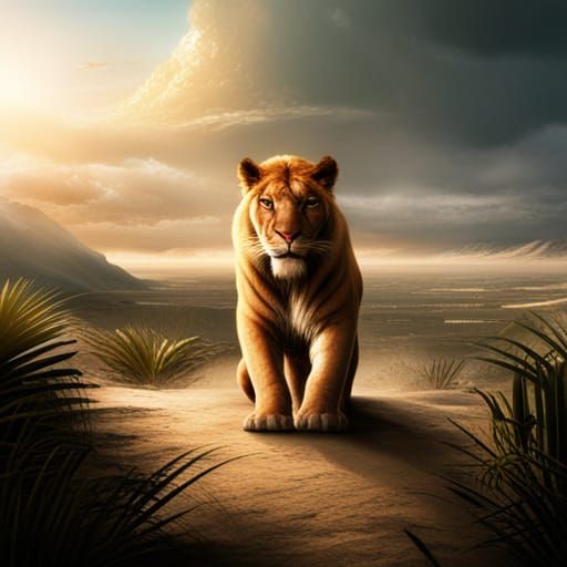 Epic Cinematic Liger Digital Matte Painting