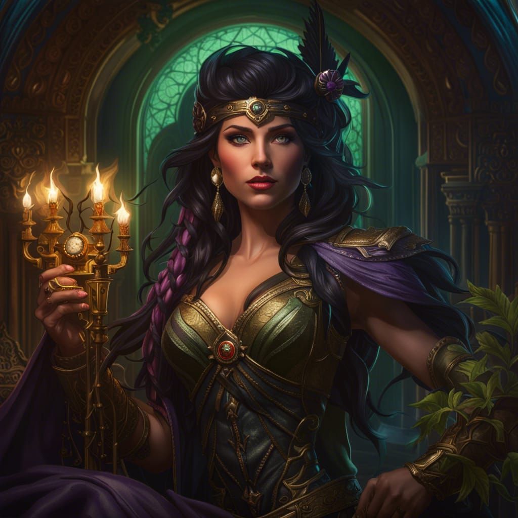 Cursed Pirate Queen Concept Art in Dark Fantasy Style