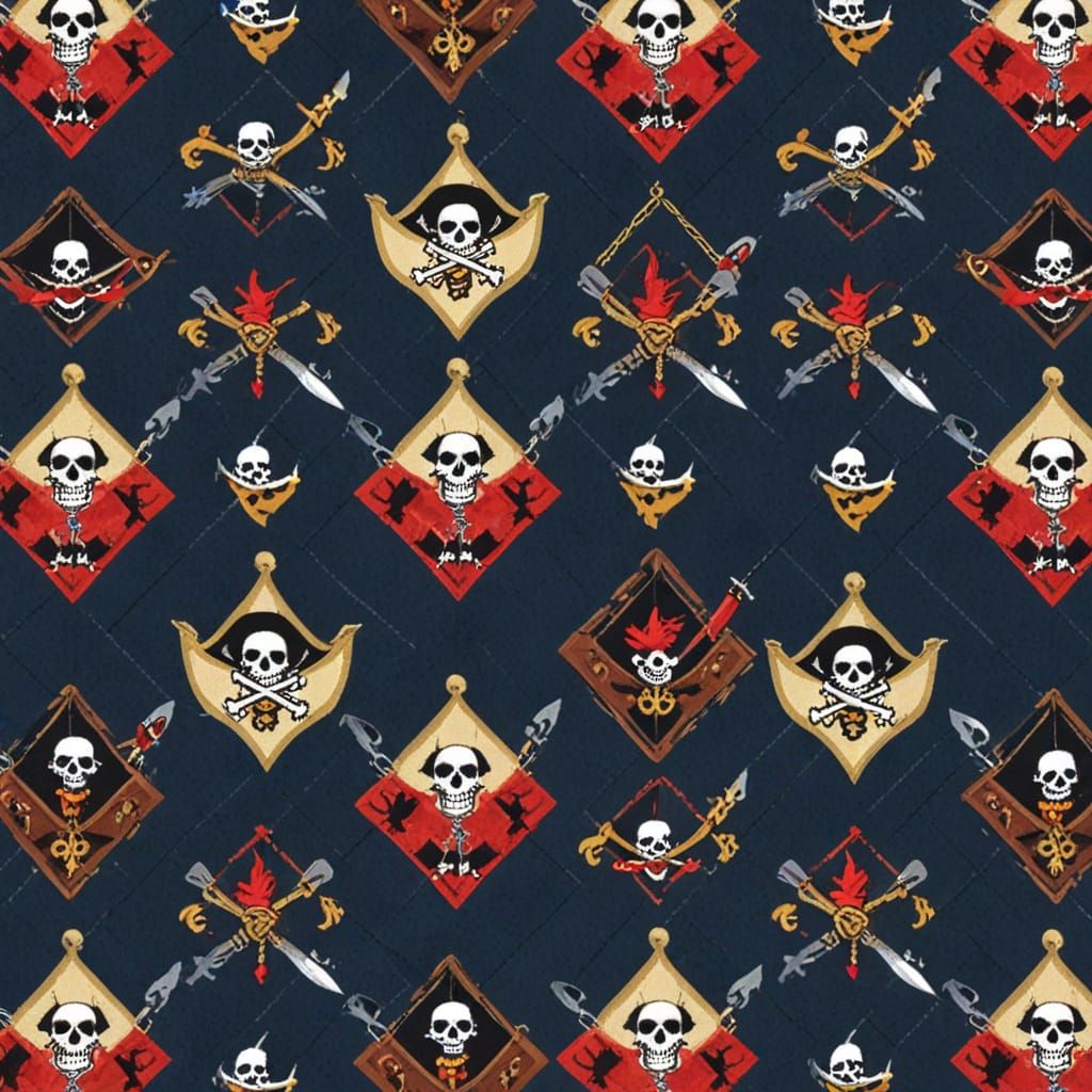 Pirate Argyle Pattern in a Themed Design