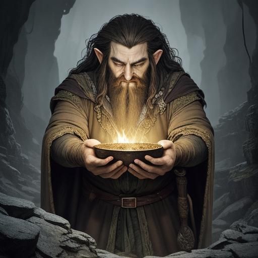 Aged King of the Mountain in Anime-Inspired Melancholy