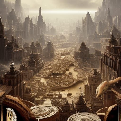 Dramatic Digital Matte Painting: Eyes Everywhere