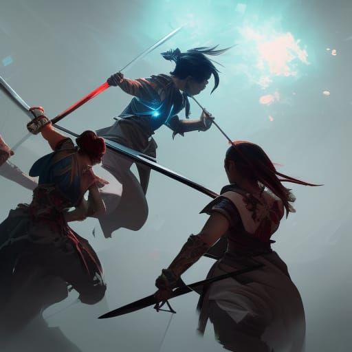 Dynamic Sword Fight Concept Art