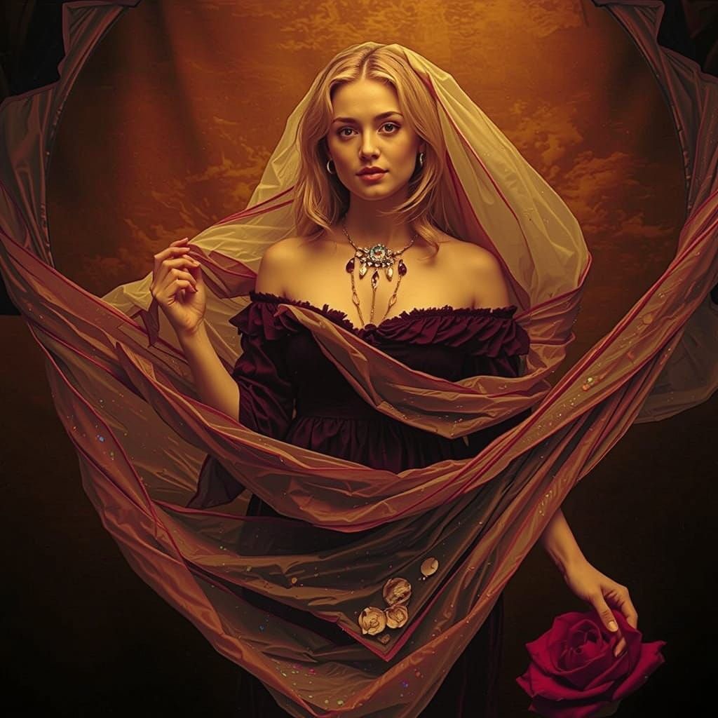 Dreamy Portal in Ethereal Landscape with Soft Focus