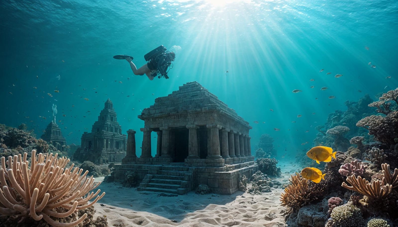 Deep-Sea Diver Finds Mayan Temple Underwater