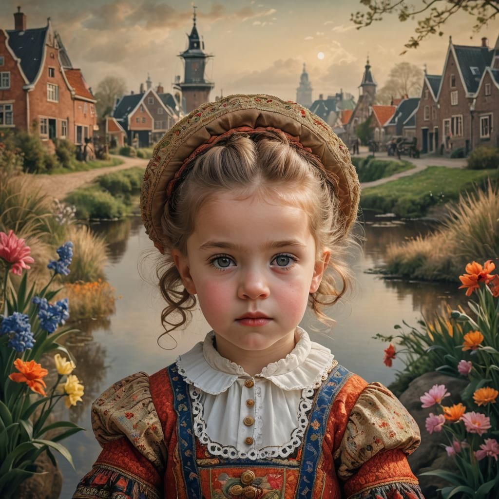Dutch Realism Portrait of Klaartje Aleman