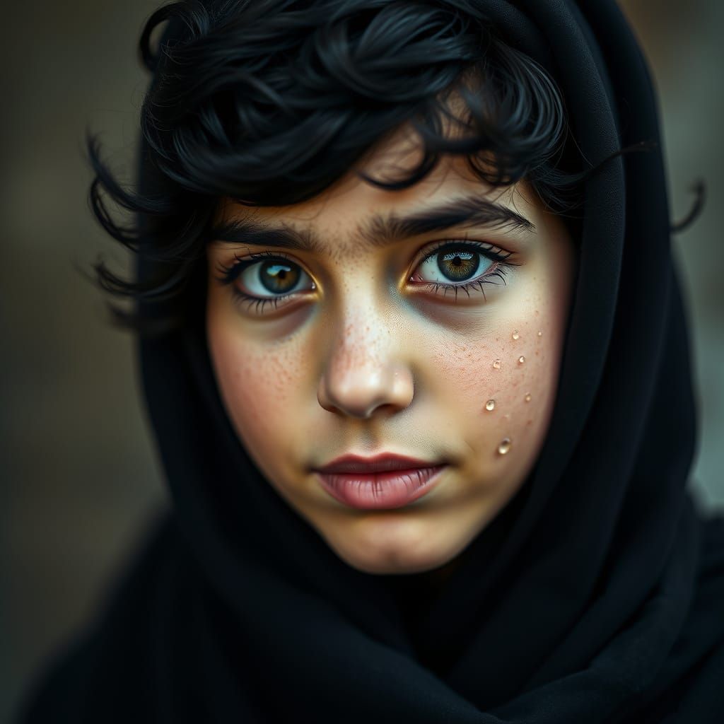 Saudi Girl in Cinematic Portrait