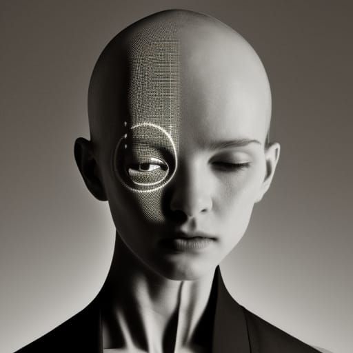 AI Human in Studio Photoshoot with Vivid Colors