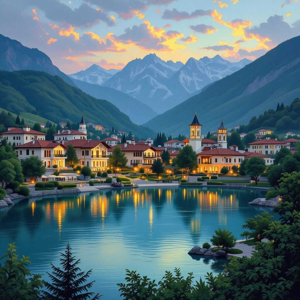 Picturesque Bulgarian Resort with Mineral Lake, in Classic S...
