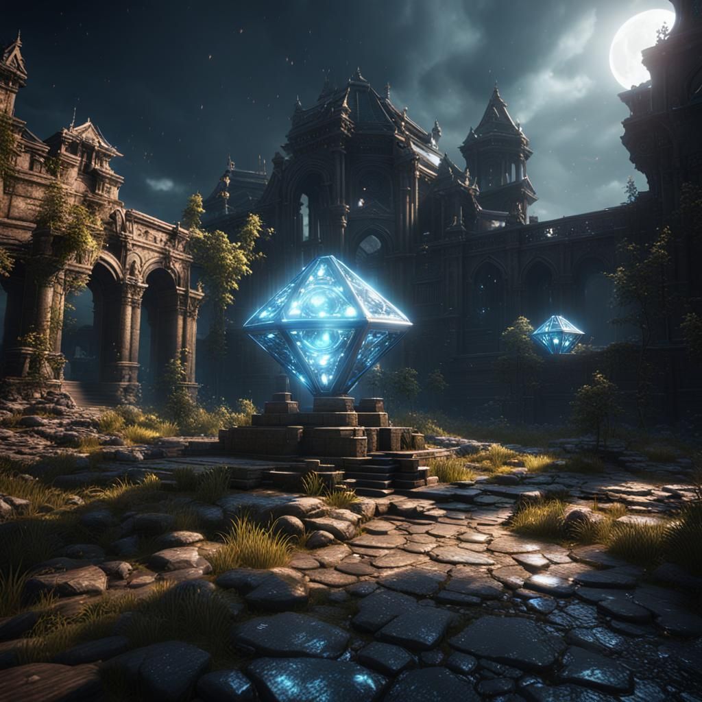 Dark Diamond in 3D Game Cinematic Style