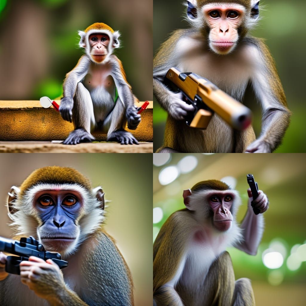 Monkey with Guns: Professional Photography