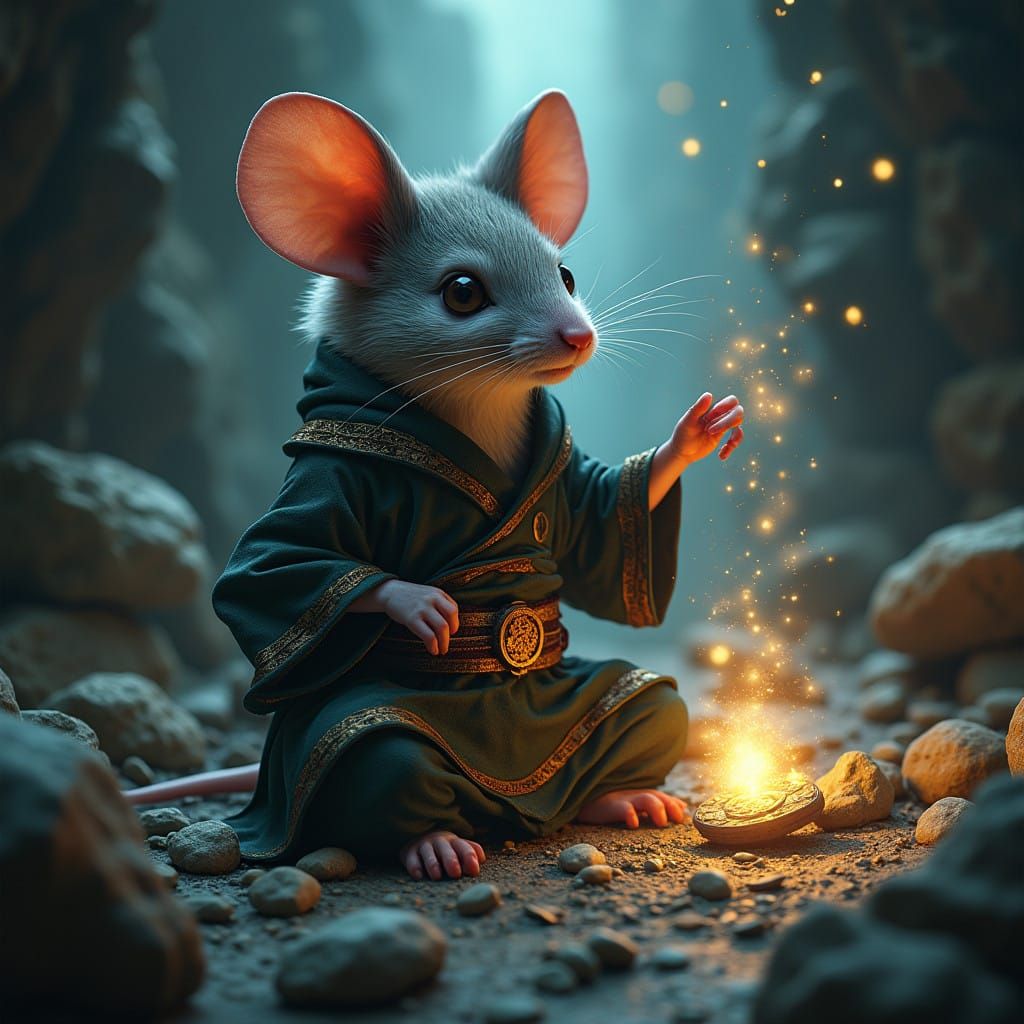 Mystical Ninja Mouse Unleashes Psychic Power