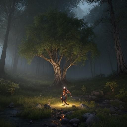 Igorot Teen in Enchanted Forest: 3D Game Cinematic