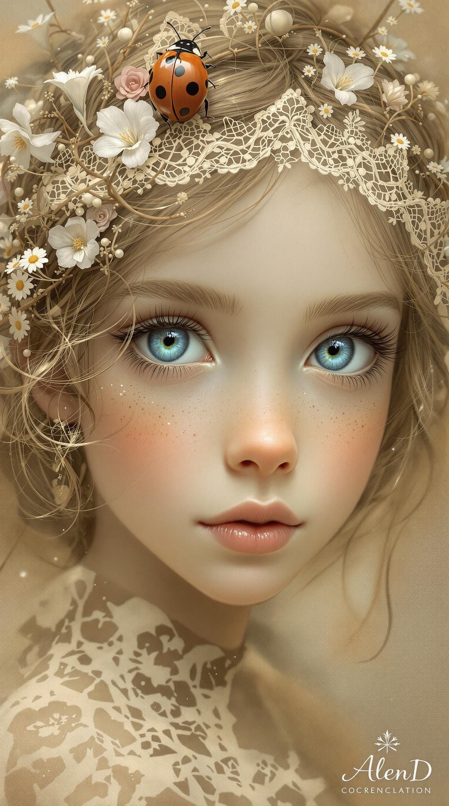 Enchanting Monochromatic Portrait in Sepia Tone