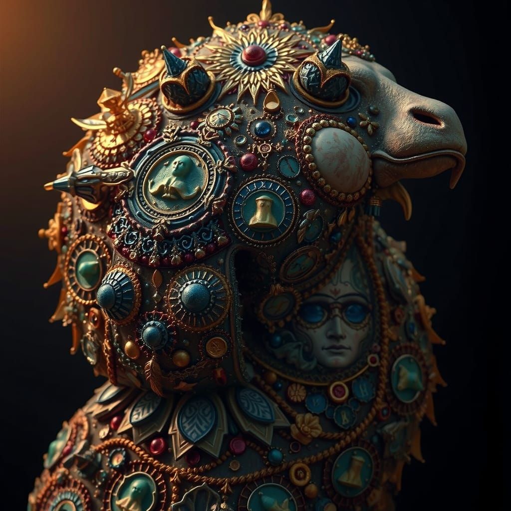 Masterpiece Painting of Beauty and Truth