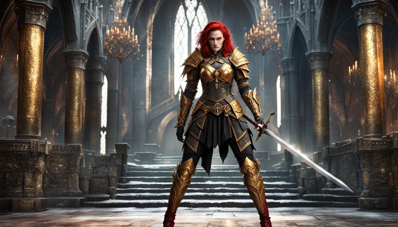 Lady Aribeth de Tylmarande, female elf paladin, test #1