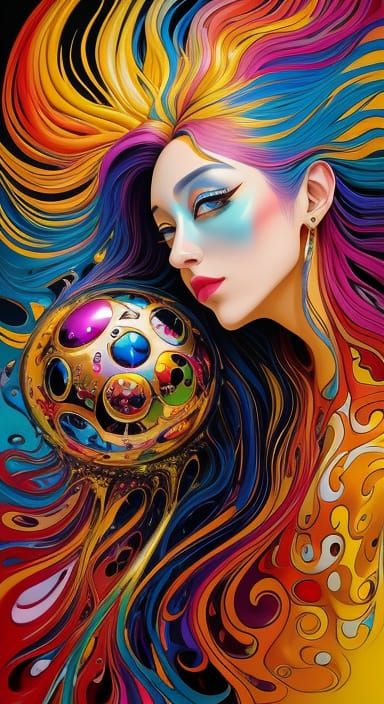 Soul Embracing Experience: Surreal Oil Painting