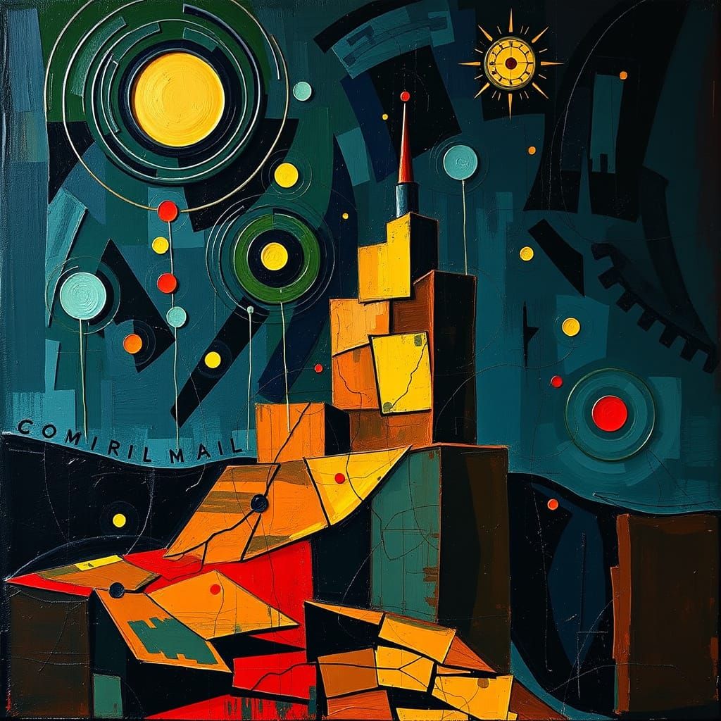 Abstract Geometric Shapes with Dynamic Lighting