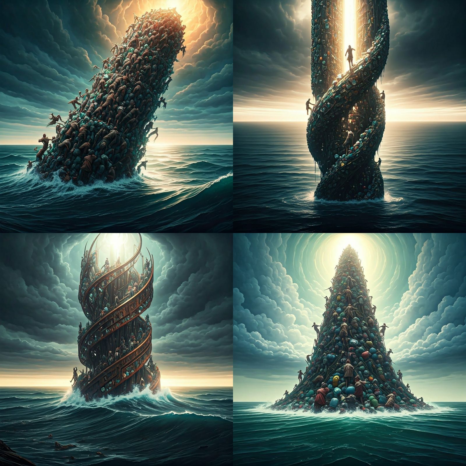 Tower of Trash: Climbers Ascend to Heaven